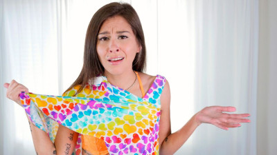 Long hair video with flattering Kacie Castle from Step Siblings Caught