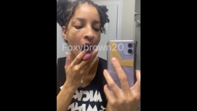 Unimaginable Foxybrown2025's cum in mouth video