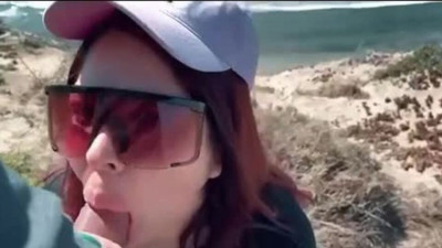Smiling Imyouxxx's nude beach video