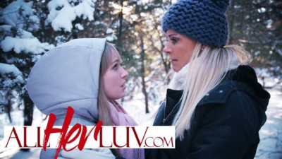 Teen (18+) scene with gentle India Summer and Scarlett Sage from All Her Luv