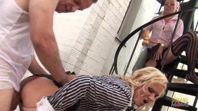 Sharon and Cindy's blowjob clip
