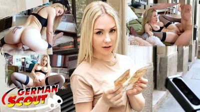 Nice-looking Angie Lynx and German Scout at big cock movie