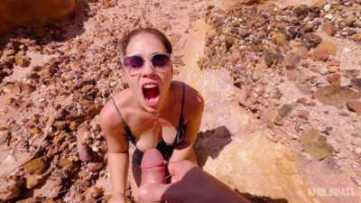 Winsome April BigAss at pee public smut