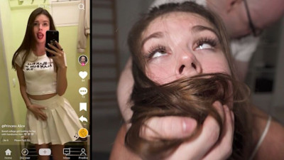 Lissome TikTok Sluts - threeway clip - Verified Amateurs