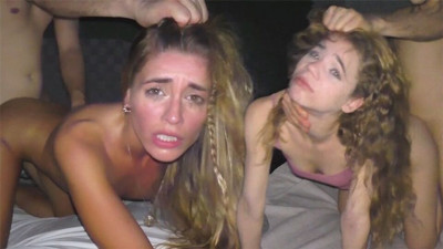 Teen's eye rolling sex