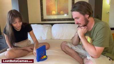 Strip game movie with fetching slag from Lost Bets Games