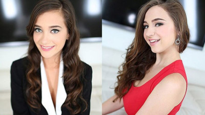 Watch pure Elektra Rose and Gia Paige's clip