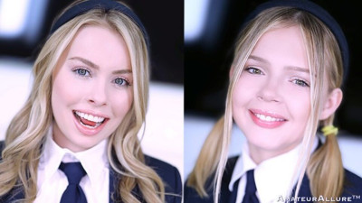 Amateur Allure featuring Coco Lovelock and Haley Spades's petite blonde sex