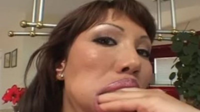 Asian Addiction featuring Ava Devine and Andrew Andretti's facial cumshot porn