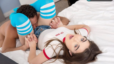 Brunette porn with tempting Megan Marx from 18eighteen